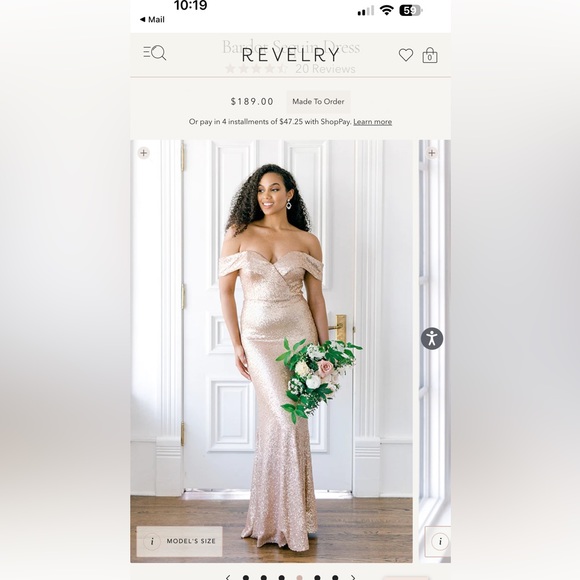 Revelry Bardot Sequins Dress - Picture 3 of 7